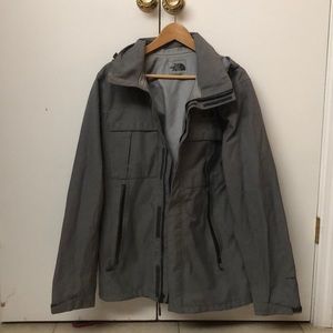Gray Men’s North Face Rain Jacket